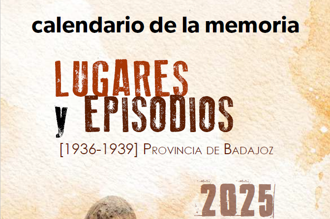 Cartel Calendario de la memoria