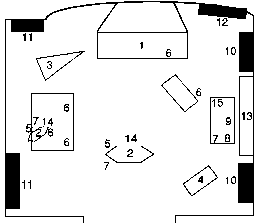 Plano de la sala herrería.
