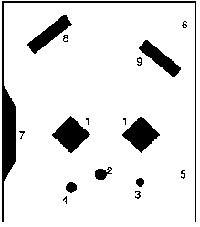 Plano de la sala zapatería.
